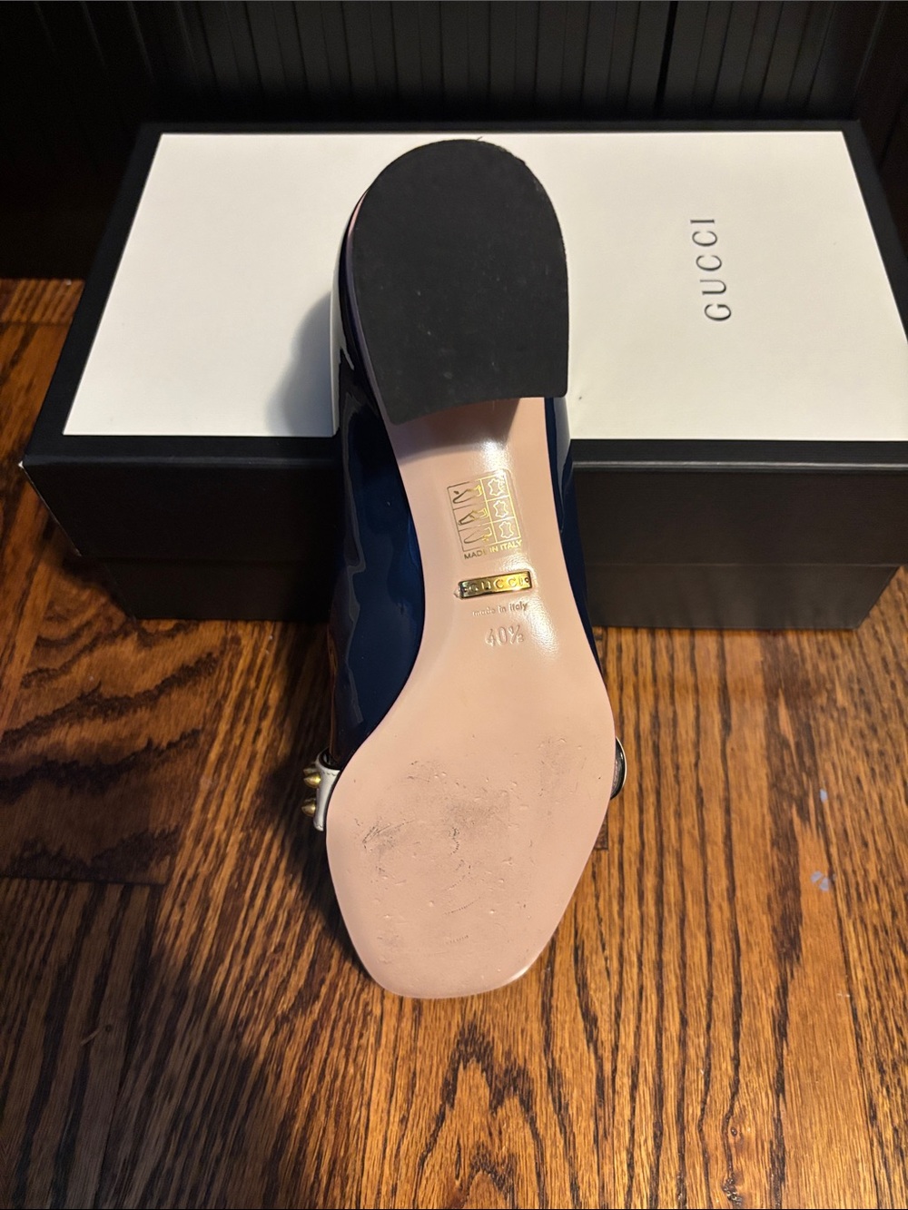 Women's GUCCI loafers Size 40.5 size 10.5 - Picture 11 of 14
